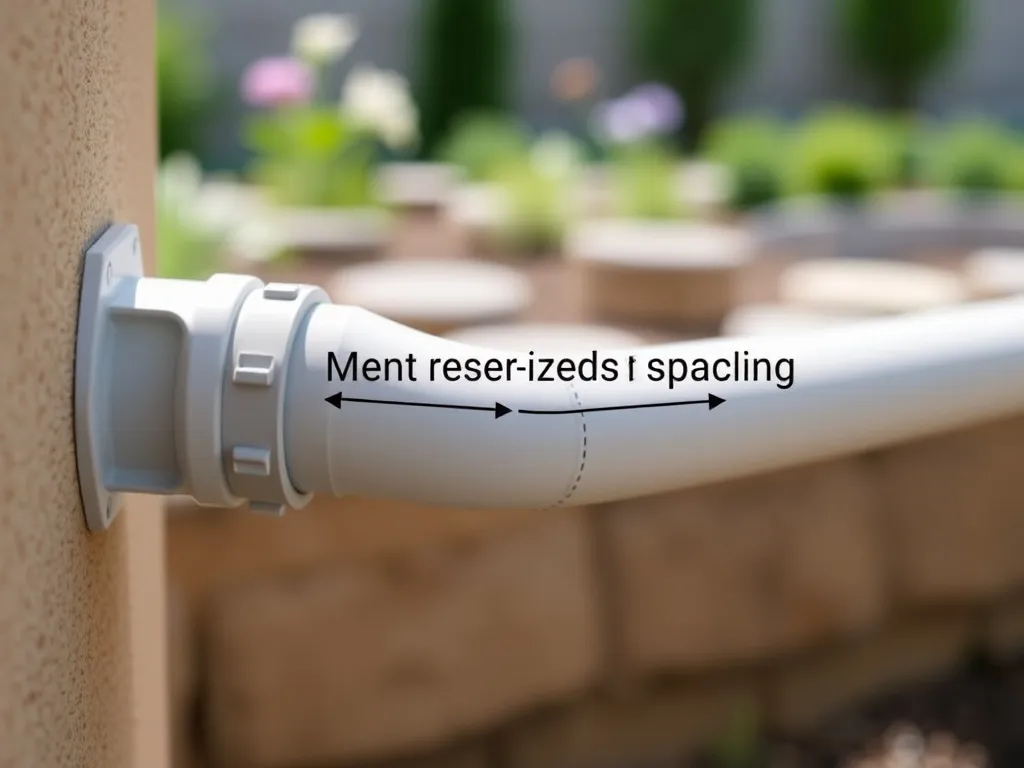 Jaką odległość rury spustowej od ściany należy zachować?