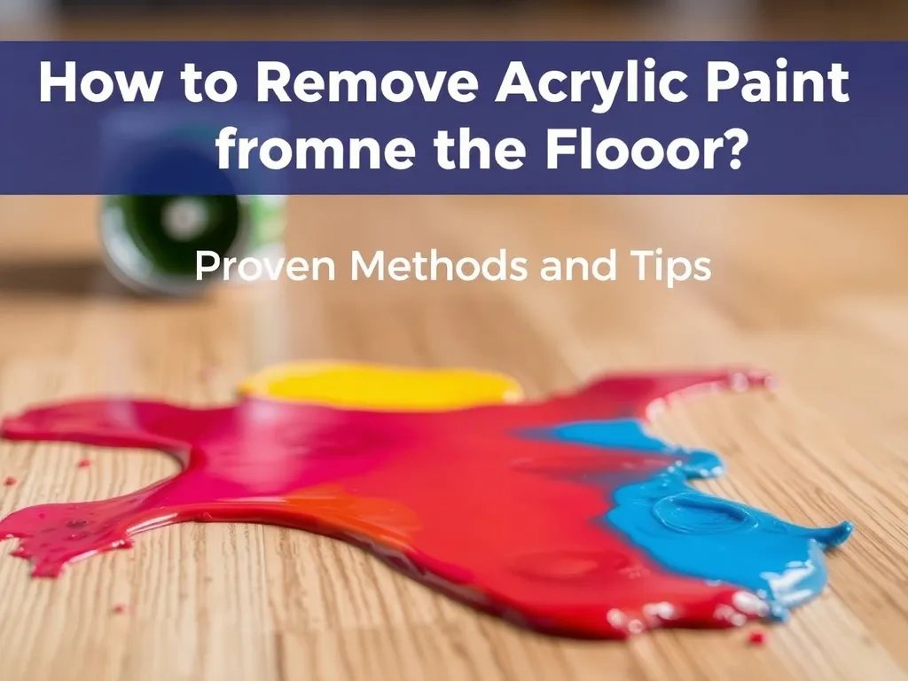 Czym zmyć farbę akrylową z podłogi? Sprawdzone metody i porady