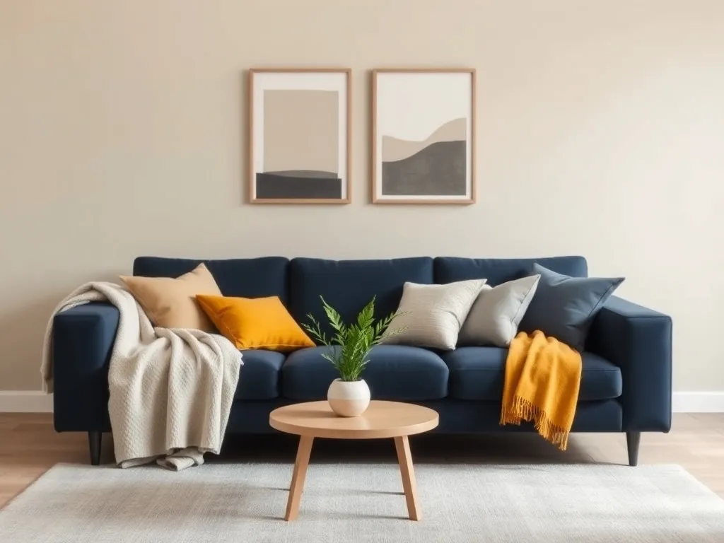 Jaki kolor ścian do granatowej kanapy? Oto najlepsze propozycje!